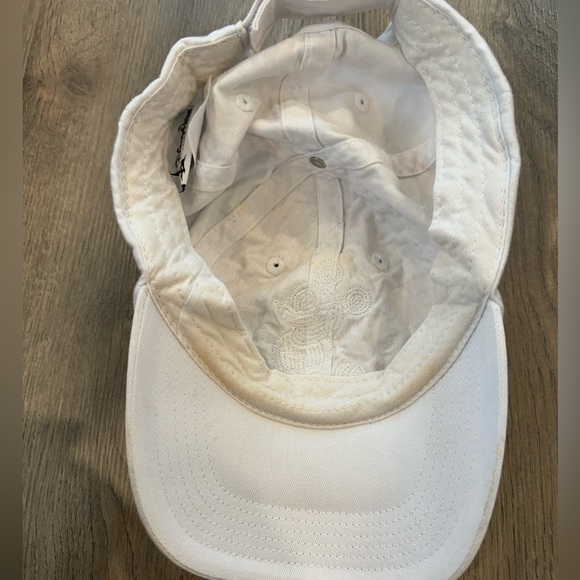 DISNEY PARKS white Baseball hat sequin Mickey Mouse twill adult - Picture 5 of 7